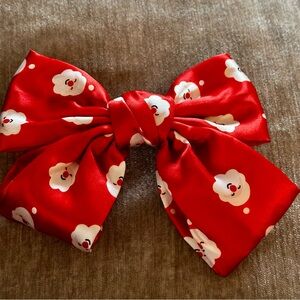 Red Bow with Cute Print for Kids